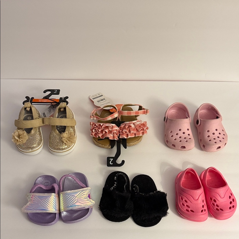 Baby Shoe Bundle - Size 2 Shoes - 6 pairs